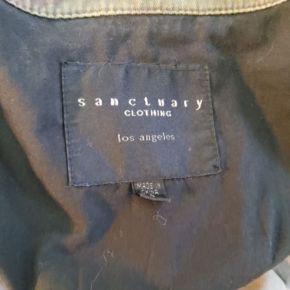Sanctuary Anthropologie Women's Camo Camouflage Lightweight Jacket Size S - Picture 7 of 7